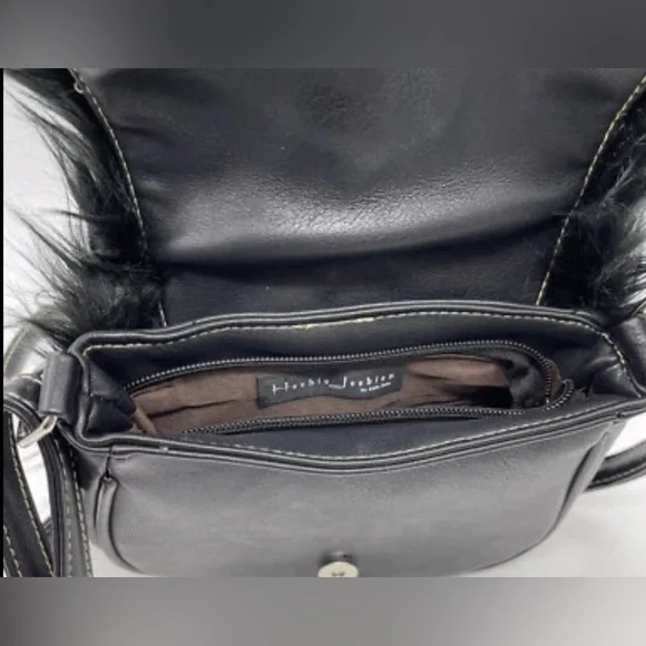 Furcore Plush Purse Black Faux‎ Fur Creature Eyes Grunge Kawaii Horror Monster - Picture 5 of 12